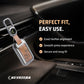 Metal Leather Brown Key Cover Compatible For Suzuki : Baleno, Swift, Ertiga, XL6, DZire, Fronx, Scross, Celerio, Ciaz, Brezza, Grand Vitara, Jimny, Ignis