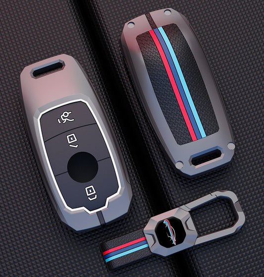 Metal Silicone Car Key Cover Compatible For Mercedes-Benz : E-Class, S-Class, A-Class, C-Class, G-Class 2020 Onwards