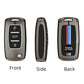 Metal Silicone Car Key Cover Compatible For Skoda : Octavia, Fabia, Laura, Superb, Rapid, Yeti & Volkswagen : Polo, Vento, Jetta, Ameo (3 Button Flip Key)