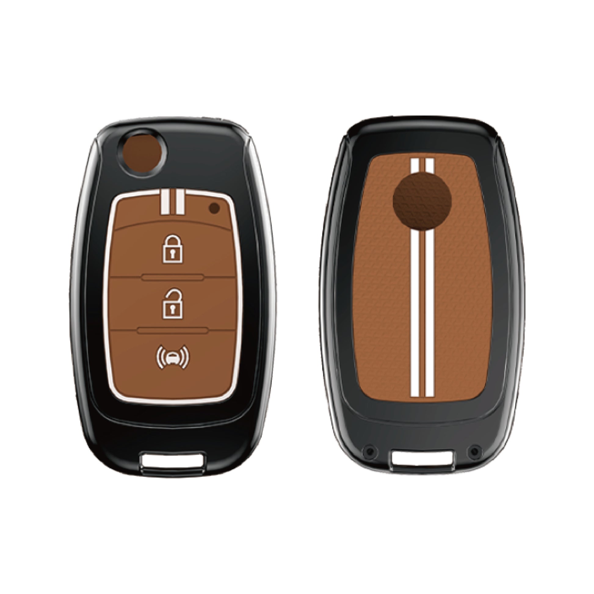 Mahindra Alturas G4, XUV 300.  3 Button Flip Key cover