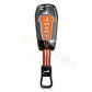 Metal Sapphire Key Cover With Key Chain Compatible with Ford : Figo, Aspire, Endeavour (3 Button Flip Key)
