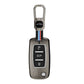Metal Silicone Car Key Cover Compatible For Skoda : Octavia, Fabia, Laura, Superb, Rapid, Yeti & Volkswagen : Polo, Vento, Jetta, Ameo (3 Button Flip Key)