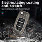 Metal Silicone Car Key Cover Compatible For Skoda : Octavia, Fabia, Laura, Superb, Rapid, Yeti & Volkswagen : Polo, Vento, Jetta, Ameo (3 Button Flip Key)