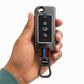 Metal Silicone Key Cover Compatible for Mahindra : XUV500 (3 Button Flip Key)