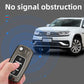 Metal Silicone Car Key Cover Compatible For Skoda : Octavia, Fabia, Laura, Superb, Rapid, Yeti & Volkswagen : Polo, Vento, Jetta, Ameo (3 Button Flip Key)