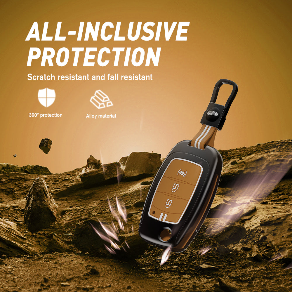 Mahindra Alturas G4, XUV 300.  3 Button Flip Key cover