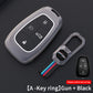 Metal Silicone Car Key Cover Compatible For Tata: Nexon, Harrier,Tiago, Tigor BS6, Tigor EV, Safari 2021, Altroz, Safari Gold, Gravitas, Punch