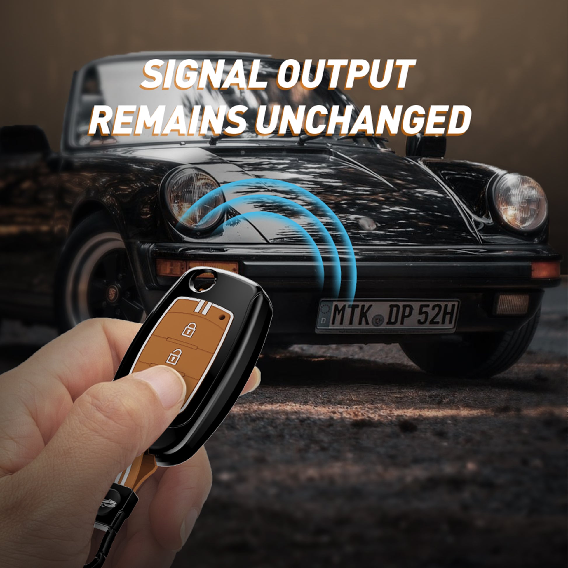 Mahindra Alturas G4, XUV 300.  3 Button Flip Key cover