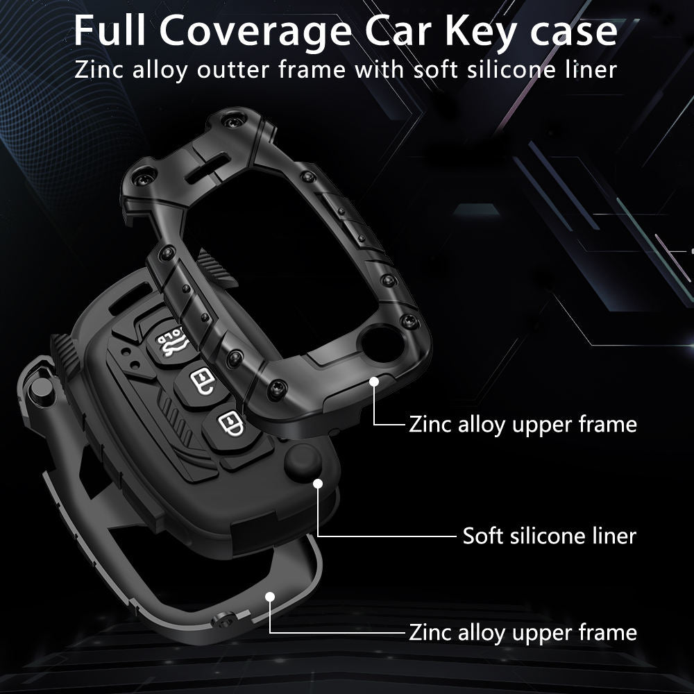 Metal Transformer Key Cover Compatible For Hyundai : Creta, Venue, Tucson, Alcazar, I20, Grand i10, Aura, Xcent, Exter