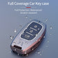 Metal Silicone Key Cover Compatible For Hyundai: i20, Creta, Venue, Tucson, Alcazar, Verna, Xcent, Aura, Elantra, Nios, I-10 Grand,Exter