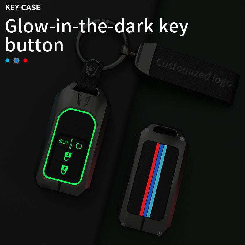 Metal Silicone Car Key Cover Compatible For Honda : City, Civic, Jazz, Brio, Amaze, Cr-v, Wr-v, Br-v, Mobilio (4B Smart Key)