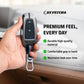 Metal Silicone Key Cover Compatible for Ford Ecosport | Endeavour | Freestyle | Aspire | Figo (2 button Smart Key)