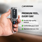 Metal Silicone Key Cover Compatible For Honda: City, Civic, Jazz, Brio, Amaze, Cr-v, Wr-v, Br-v, Mobilio 3 Button Smart Key