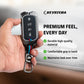 Metal Silicone Key Cover Compatible for Tata Sierra 2025, Curvv, Curvv EV (4 Button Smart Key)