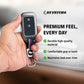 Metal Silicone Key Cover Compatible for Honda: Elevate, City, Jazz, Amaze, Accord, BR-V, CR-V, WR-V, Civic (2 button smart key)