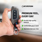 Metal Silicone Key Cover Compatible for MG Hector | MG Windsor | MG Astor | MG Gloster 3 Button smart key)