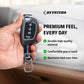 Metal Silicone Key Cover Compatible For Hyundai: Santa Fe (4 Button Flip Key)