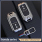 Metal Silicone Car Key Cover Compatible For Honda : City, Civic, Jazz, Brio, Amaze, Cr-v, Wr-v, Br-v, Mobilio (4B Smart Key)