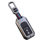 Metal Silicone Car Key Cover Compatible For Honda : City, Civic, Jazz, Brio, Amaze, Cr-v, Wr-v, Br-v, Mobilio (4B Smart Key)