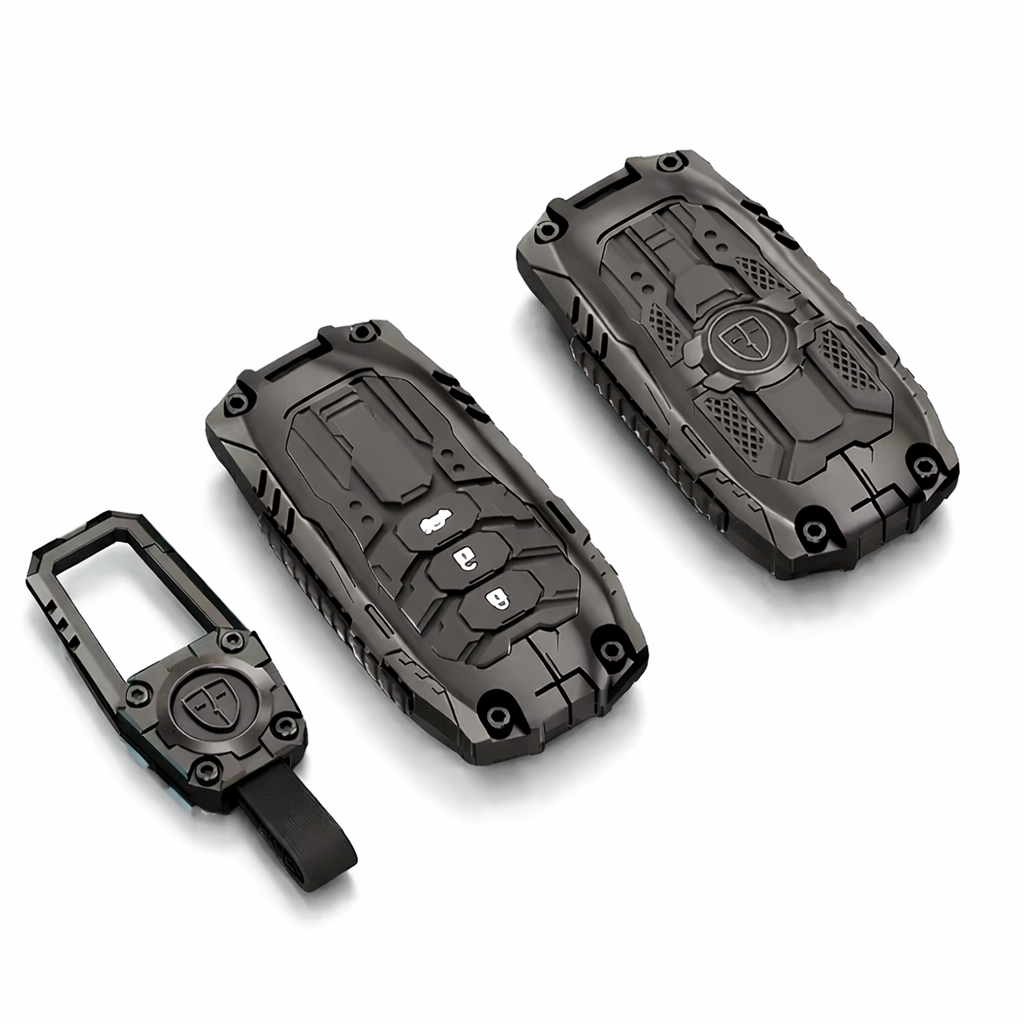 Metal Transformer Key Cover Compatible For Honda: City, Civic, Jazz, Brio, Amaze, Cr-v, Wr-v, Br-v, Mobilio 3 Button Smart Key