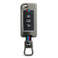 Metal Silicone Key Cover Compatible for Mahindra : XUV500 (3 Button Flip Key)