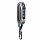 Metal Silicone Key Cover Compatible for Kia Carens Clavis, Seltos, Sonet 2023 facelift (4 Button Smart Key)