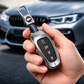 Metal Silicone Key Cover Compatible For Hyundai Tucson - 4 Button Smart Key
