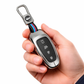 Metal Silicone Key Cover Compatible For Hyundai Tucson - 4 Button Smart Key