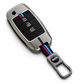Metal Silicone Car Key Cover Compatible For Kia Seltos, Kia Sonet,Kia Carens (3 Button Flip Key)