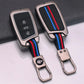 Metal Silicone Car Key Cover Compatible For Skoda Kushaq | Superb | Kodiaq | Slavia | Volkswagen Tiguan | Virtus 3 Button Smart Key