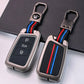 Metal Silicone Car Key Cover Compatible For Skoda Kushaq | Superb | Kodiaq | Slavia | Volkswagen Tiguan | Virtus 3 Button Smart Key