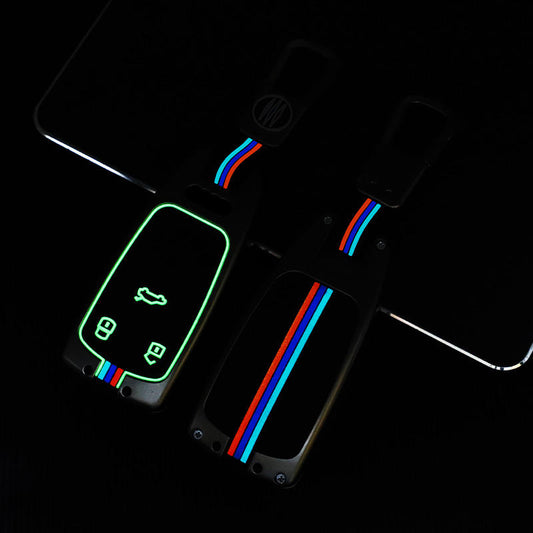 Metal Silicon Key Cover For Audi Q5, A5, A8, Q7, A4, A6 (3 button smart key)