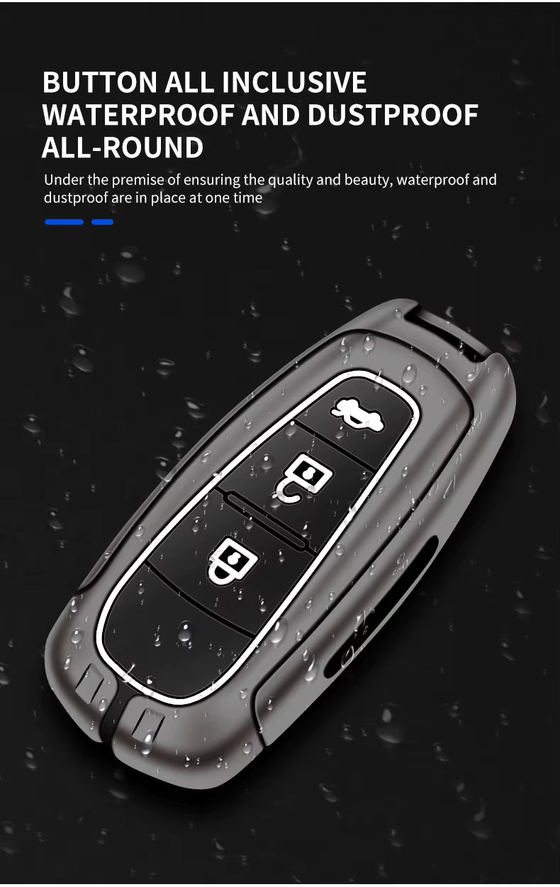 Metal Silicone Car Key Cover Compatible For Suzuki: Baleno, Ciaz, Grand Vitara, Brezza, S Cross, Swift, Ignis, XL6, Fronx, Jimny, Grand Vitara