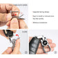 Pack of 2 Premium Stainless Steel Bike Keychain Compatible with Royal Enfield Classic 350, Bullet, Hunter & Himalayan Key Ring