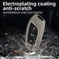 Metal Silicone Key Cover Compatible for MG Astor, MG ZS EV (3 Button smart key)