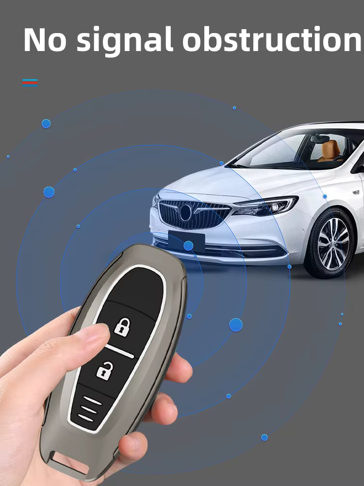 Metal Silicone Car Key Cover Compatible For Suzuki: Baleno, Ciaz, Ignis, S-Cross, Grand Vitara, Brezza & Toyota Urban Cruiser (3 Button smart key)