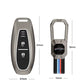 Metal Silicone Car Key Cover Compatible For Suzuki: Baleno, Ciaz, Ignis, S-Cross, Grand Vitara, Brezza & Toyota Urban Cruiser (3 Button smart key)
