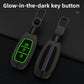 Metal Silicone Car Key Cover Compatible For Hyundai : i20, Kona, Verna 2018 onwards (3 button smart key)