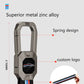 Metal Silicone Car Key Cover Compatible For Toyota: Innova Crysta, Innova HyCross, Hilux (2 button smart key)