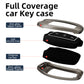Metal Silicone Key Cover Compatible for MG Astor, MG ZS EV (3 Button smart key)