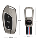 Metal Silicone Key Cover Compatible for MG Astor, MG ZS EV (3 Button smart key)