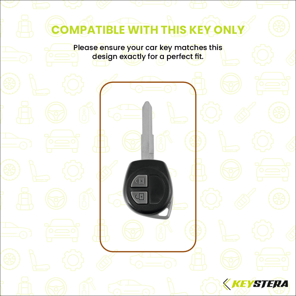 Metal Key Cover Compatible For Suzuki: Swift, Dzire, WagonR, Brezza, Grand Vitara, Fronx, Jimny, XL6, Ignis, Ertiga, Baleno,Celerio,Ciaz