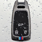 Metal Silicon Key Cover For Audi Q5, A5, A8, Q7, A4, A6 (3 button smart key)