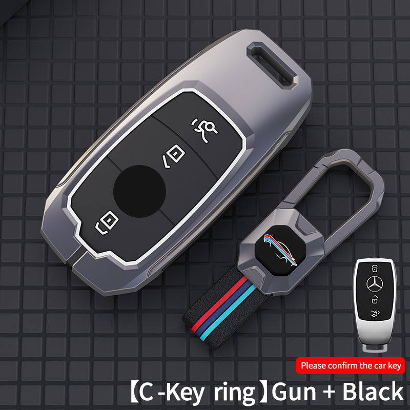 Metal Silicone Car Key Cover Compatible For Mercedes-Benz : E-Class, S-Class, A-Class, C-Class, G-Class 2020 Onwards
