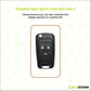 metal silicon Car Key Cover Compatible For Chevrolet Cruze | Chevrolet Beat | Avio | Spark Flip Key