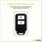 Metal Silicone Key Cover Compatible for Honda: Elevate, City, Jazz, Amaze, Accord, BR-V, CR-V, WR-V, Civic (2 button smart key)