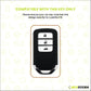 Metal Silicone Key Cover Compatible For Honda: City, Civic, Jazz, Brio, Amaze, Cr-v, Wr-v, Br-v, Mobilio 3 Button Smart Key