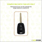 Metal Silicone Key Cover Compatible for Hyundai Grand i10 | Santro (2 Button Key)