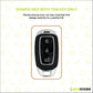 Metal Silicone Car Key Cover Compatible For Hyundai : i20, Kona, Verna 2018 onwards (3 button smart key)