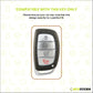 Metal Key Cover Compatible For Hyundai: i20, Creta, Venue, Tucson, Alcazar, Grand i10, Verna, Xcent, Aura, Elantra (4 button Smart Key)